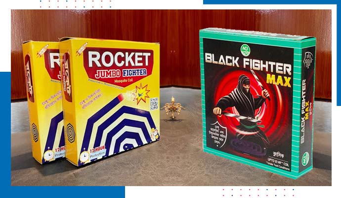 Rocket Jumbo Fighter & ACI Black Fighter Mosquito Coil