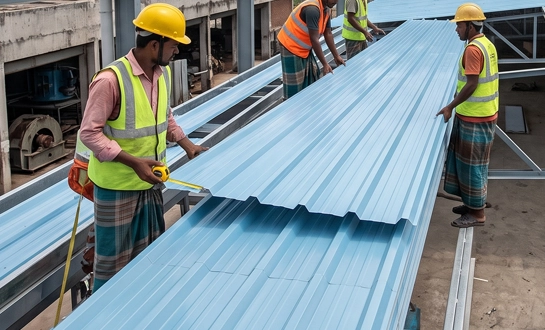 ndustrial profile uPVC roofing sheet